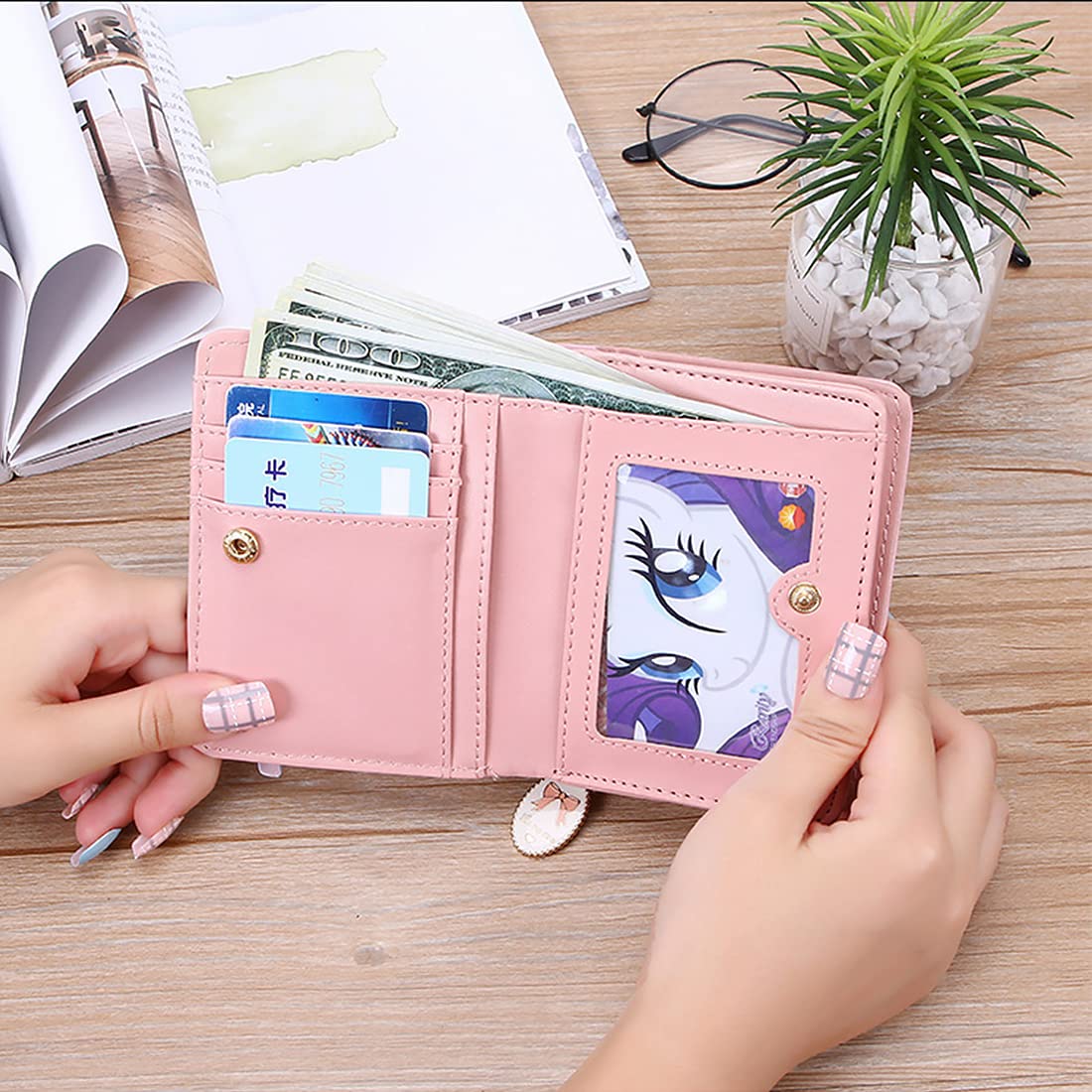 PALAY Small Wallets for Women Stylish Latest PU Leather Coins Zipper Pocket Handbags Purse for Girls with Rabbit-Shaped Metal Tassels Pendant Purse (Black) PALAY Small Wallets for Women Stylish Latest PU Leather Coins Zipper Pocket Handbags Purse for Girls with Rabbit-Shaped Metal Tassels Pendant Purse (Black)